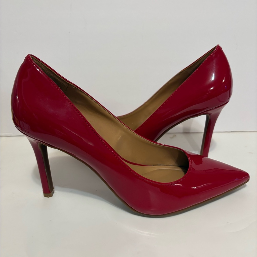 Jessica Simpson Red Patent Pointed-Toe Stiletto Heels